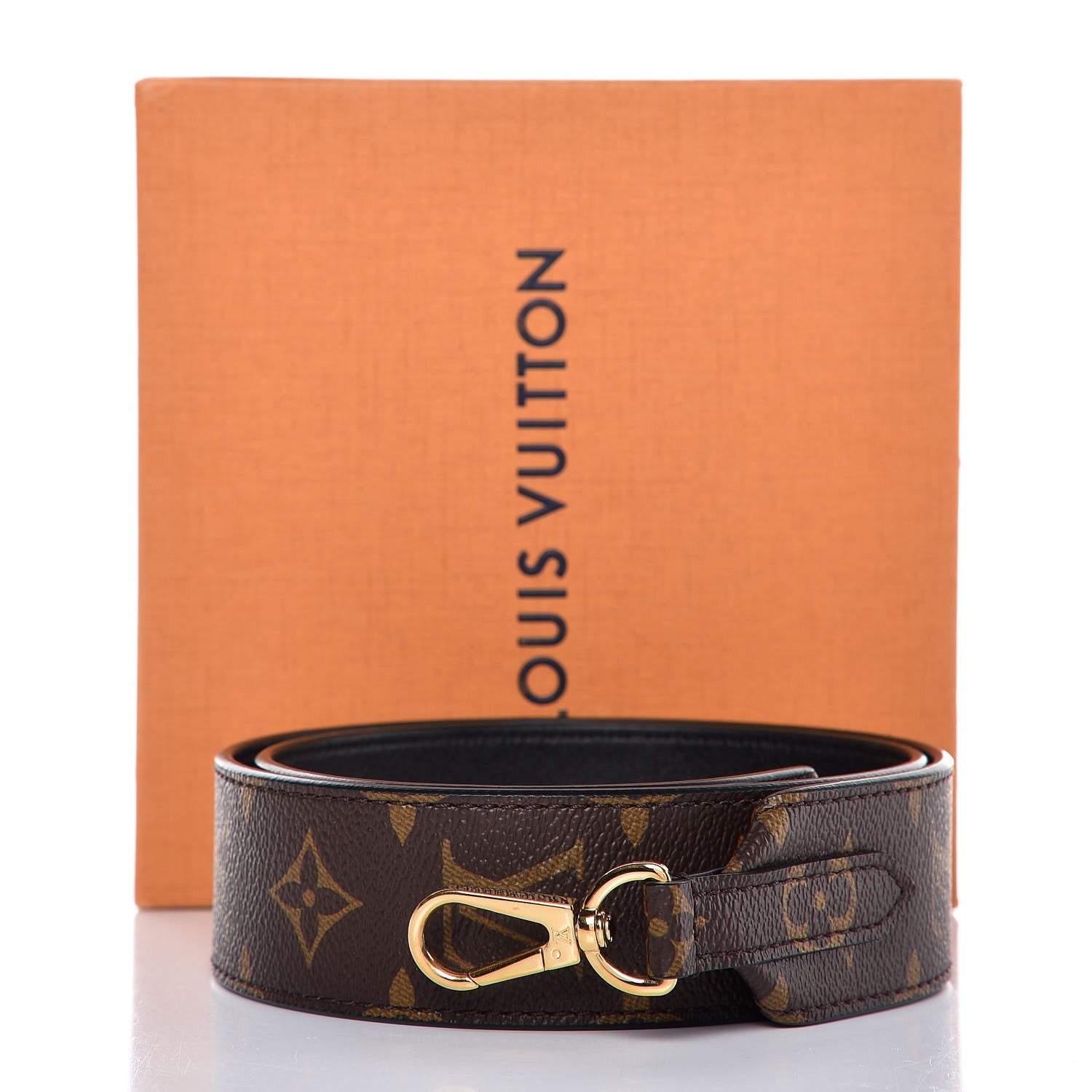 Louis Vuitton Monogram Bandouliere Shoulder Strap Black 5 of 5