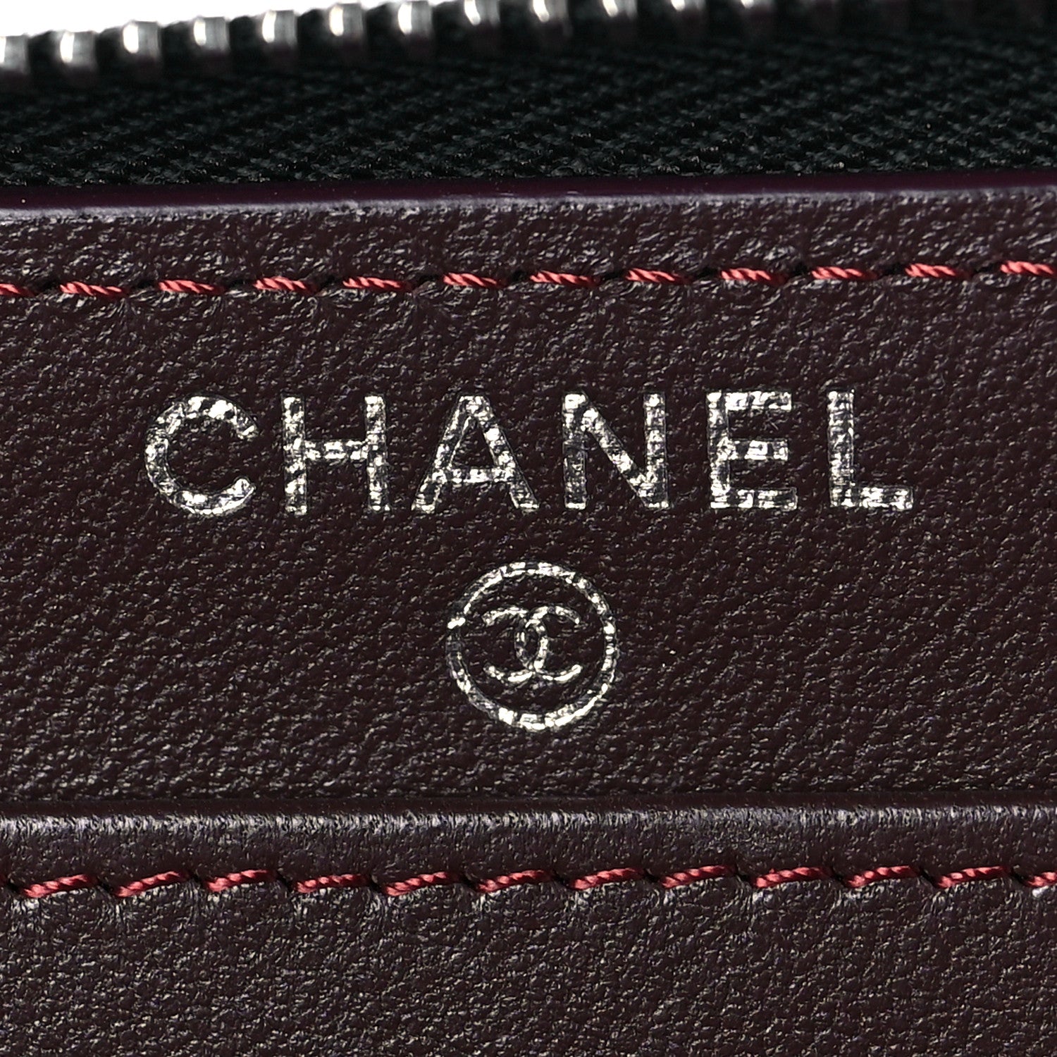Chanel Lambskin Quilted Large Gusset Zip Around Wallet Black 6 of 9