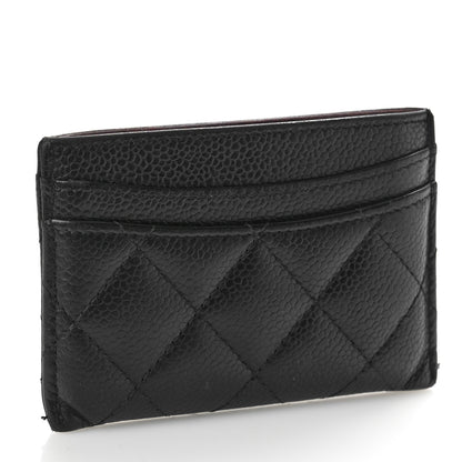 Chanel Caviar Quilted Card Holder Black 3 of 9