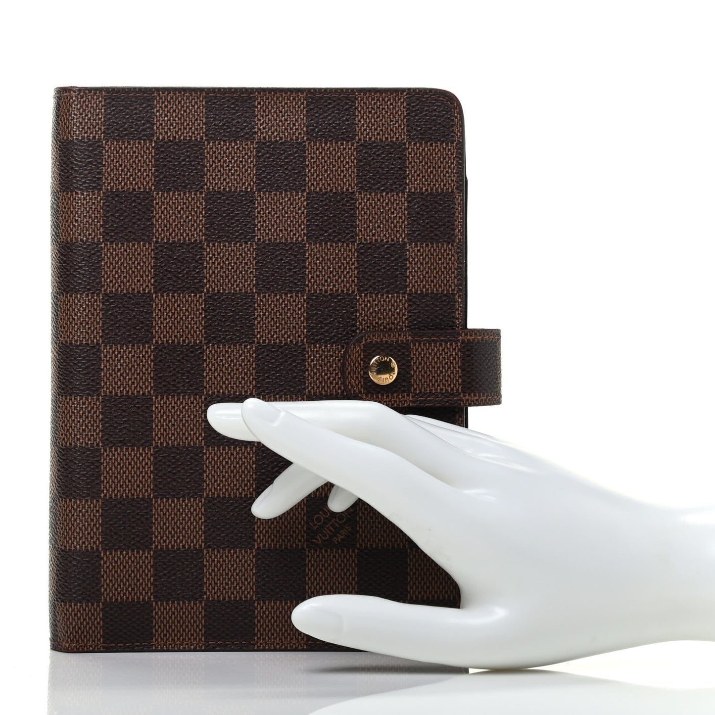 Damier Ebene Medium Ring Agenda Cover