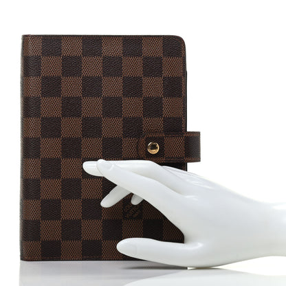 Louis Vuitton Damier Ebene Medium Ring Agenda Cover 2 of 7