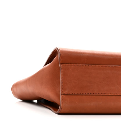 The Row Polished Saddle Calfskin Marlo 12 Tote Bag Acero 9 of 10