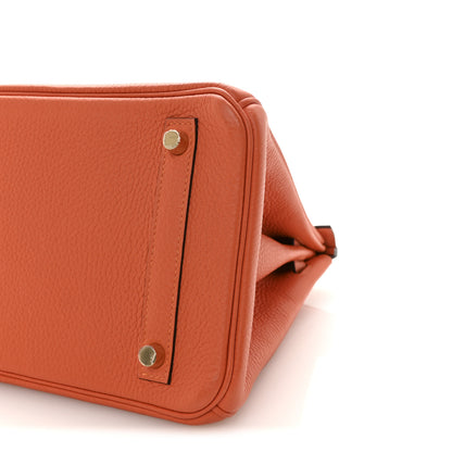 Hermes Taurillon Clemence Birkin 30 Feu 9 of 9