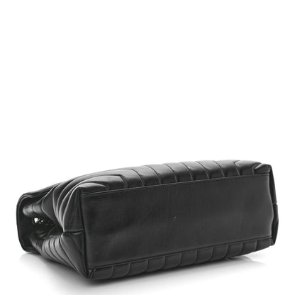 Saint Laurent Calfskin Y Quilted Monogram Medium Loulou Chain Satchel Black 4 of 10