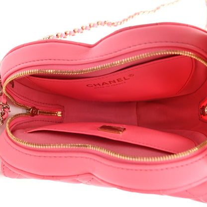 Chanel Lambskin Quilted CC In Love Heart Bag Pink 5 of 11
