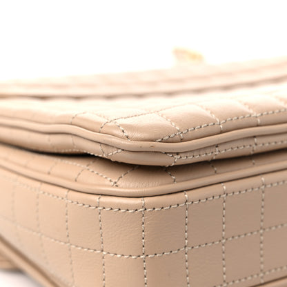 Celine Calfskin Quilted Medium C Bag Beige 10 of 16