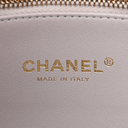 Chanel Lambskin Resin Quilted Flap Grey 6 of 11