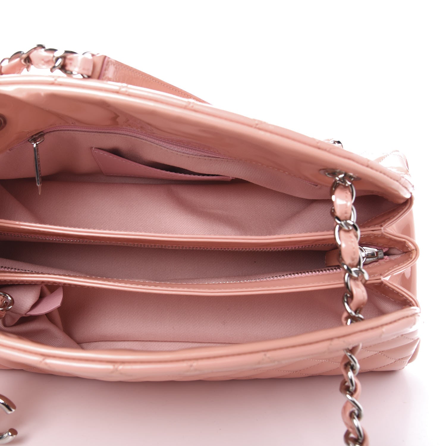 Chanel Patent Quilted Medium Just Mademoiselle Pink 5 of 14
