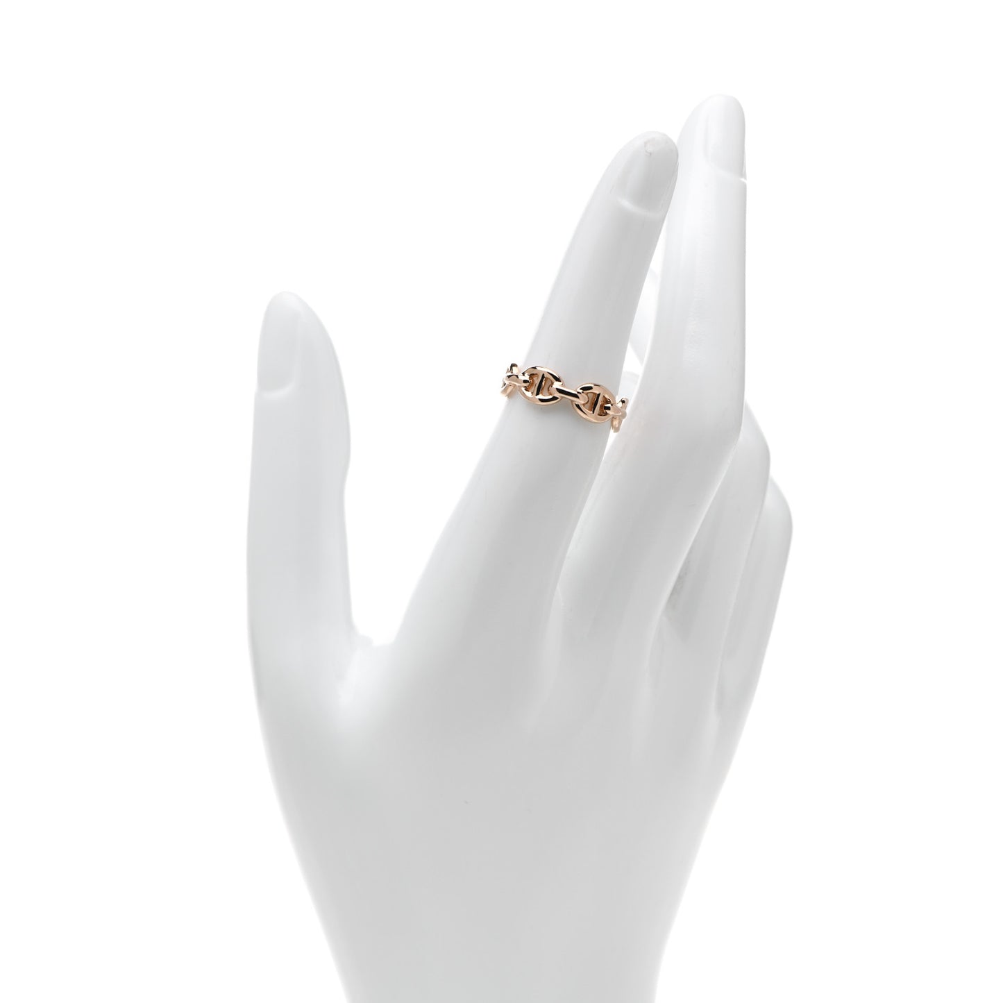 18K Rose Gold PM Chaine D'Ancre Enchainee Ring 51 5.75
