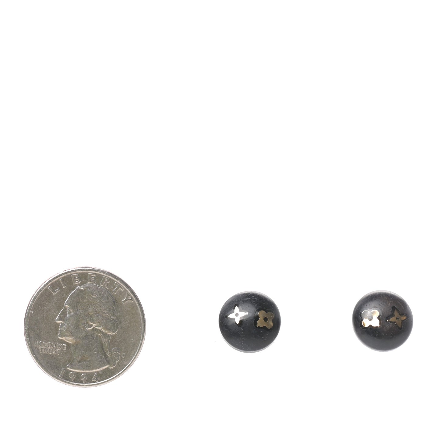 Tiger Wood Brass Silvania Stud Earrings