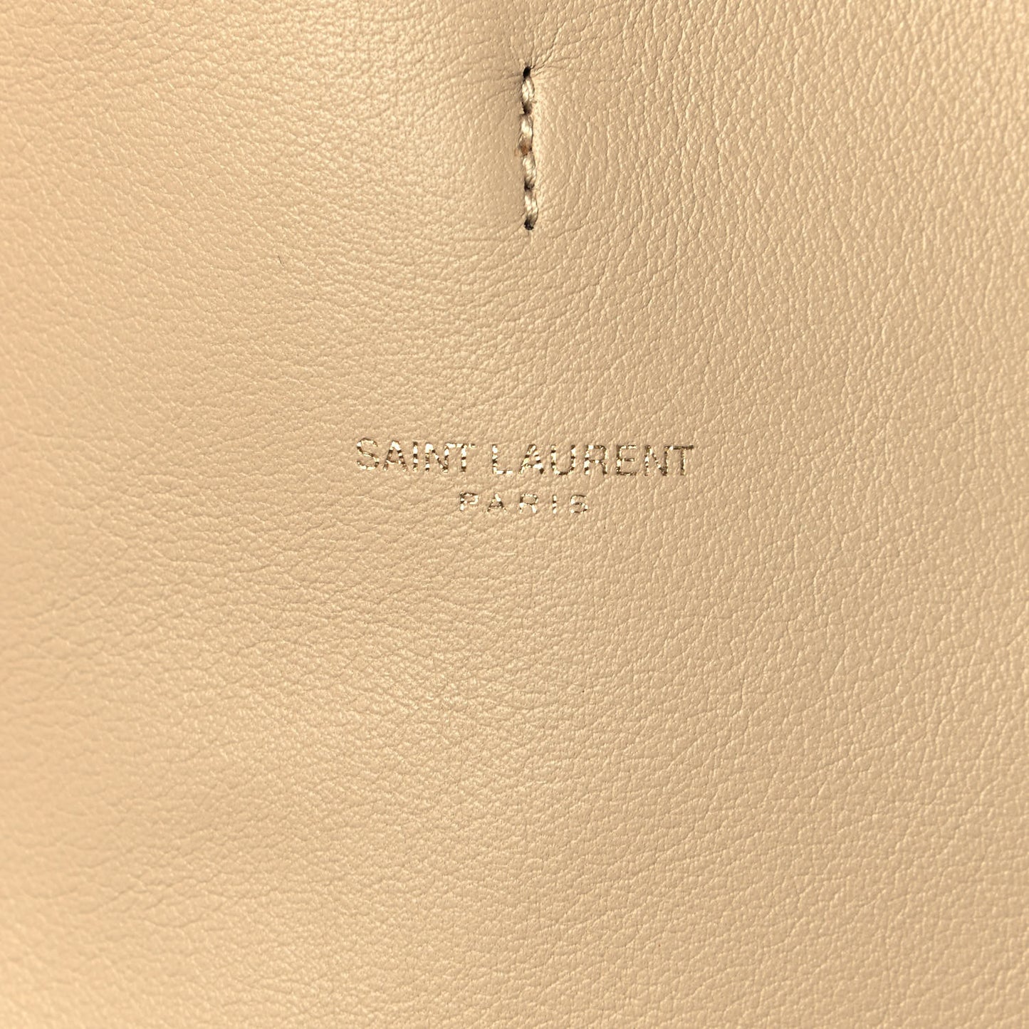 SAINT LAUREN Smooth Calfskin Small Suzanne Hobo Ivory Natural