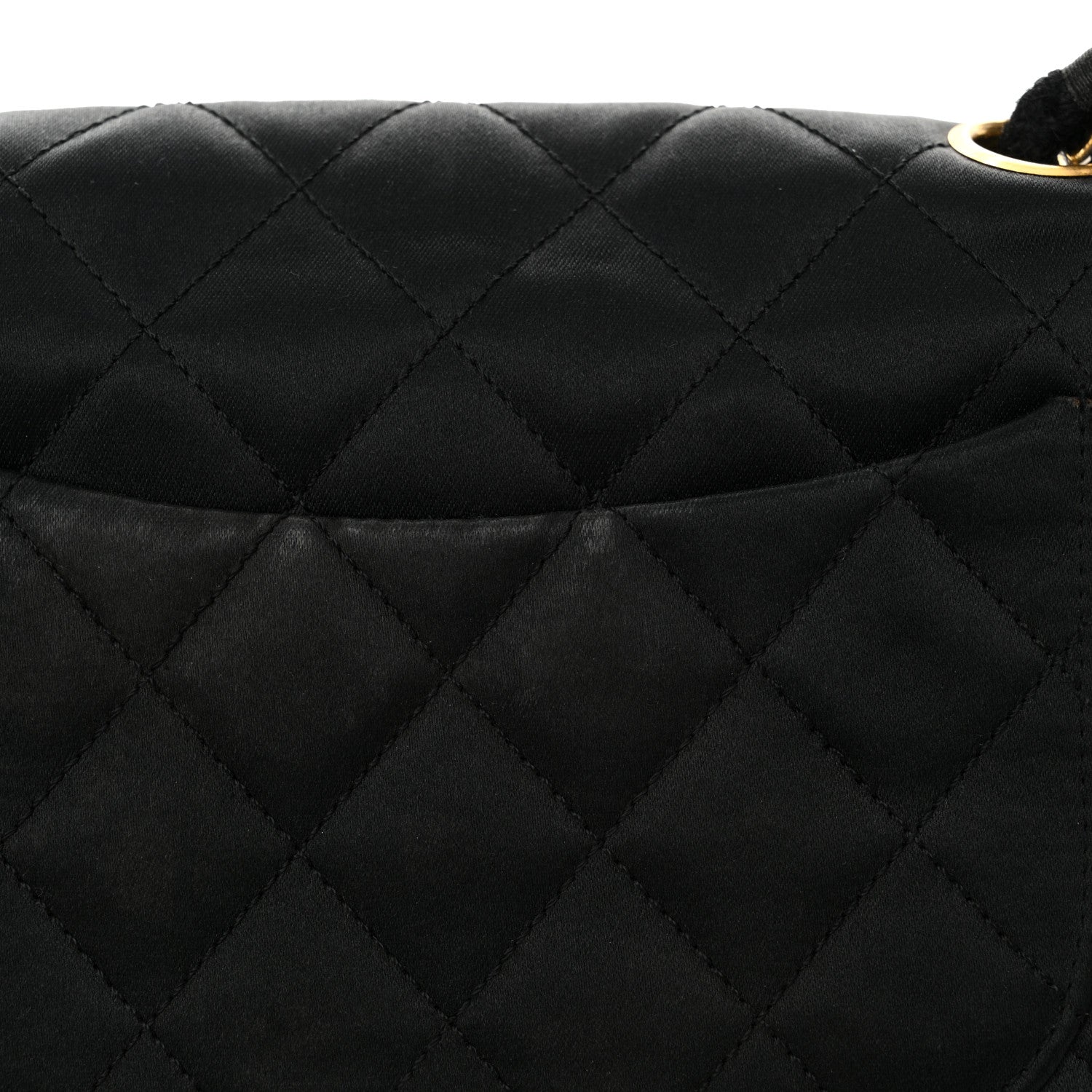 Chanel Satin Quilted Mini Square Flap Black 16 of 16