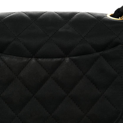 Chanel Satin Quilted Mini Square Flap Black 16 of 16