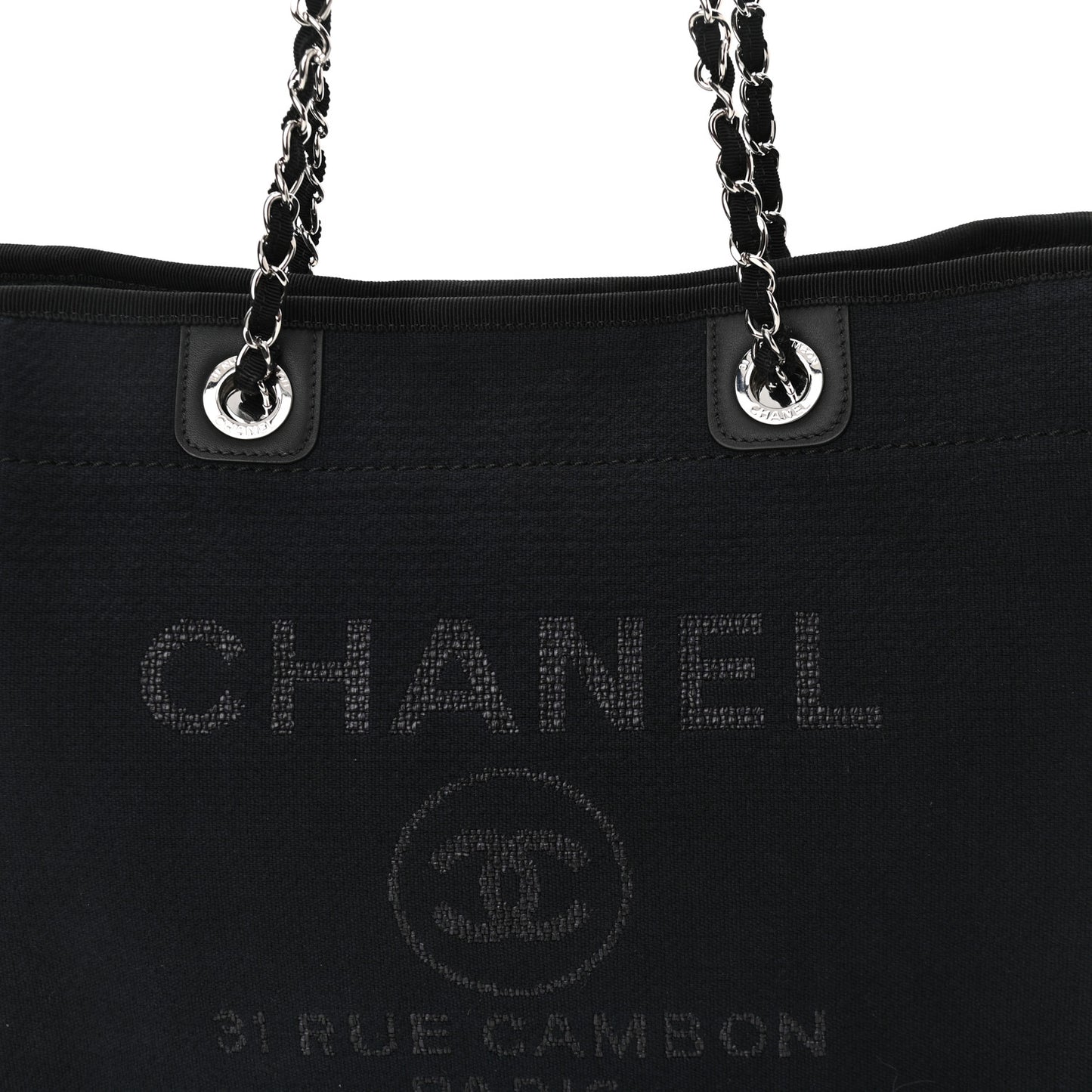 Mixed Fibers Small Deauville Tote Black