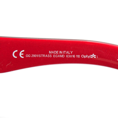Gucci Strass Crystal Web 2901 Sunglasses Red 6 of 7