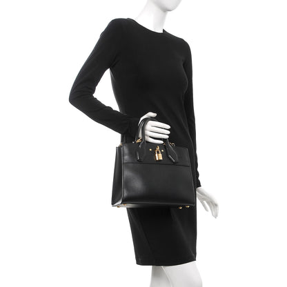 Louis Vuitton Calfskin City Steamer PM Black 2 of 9