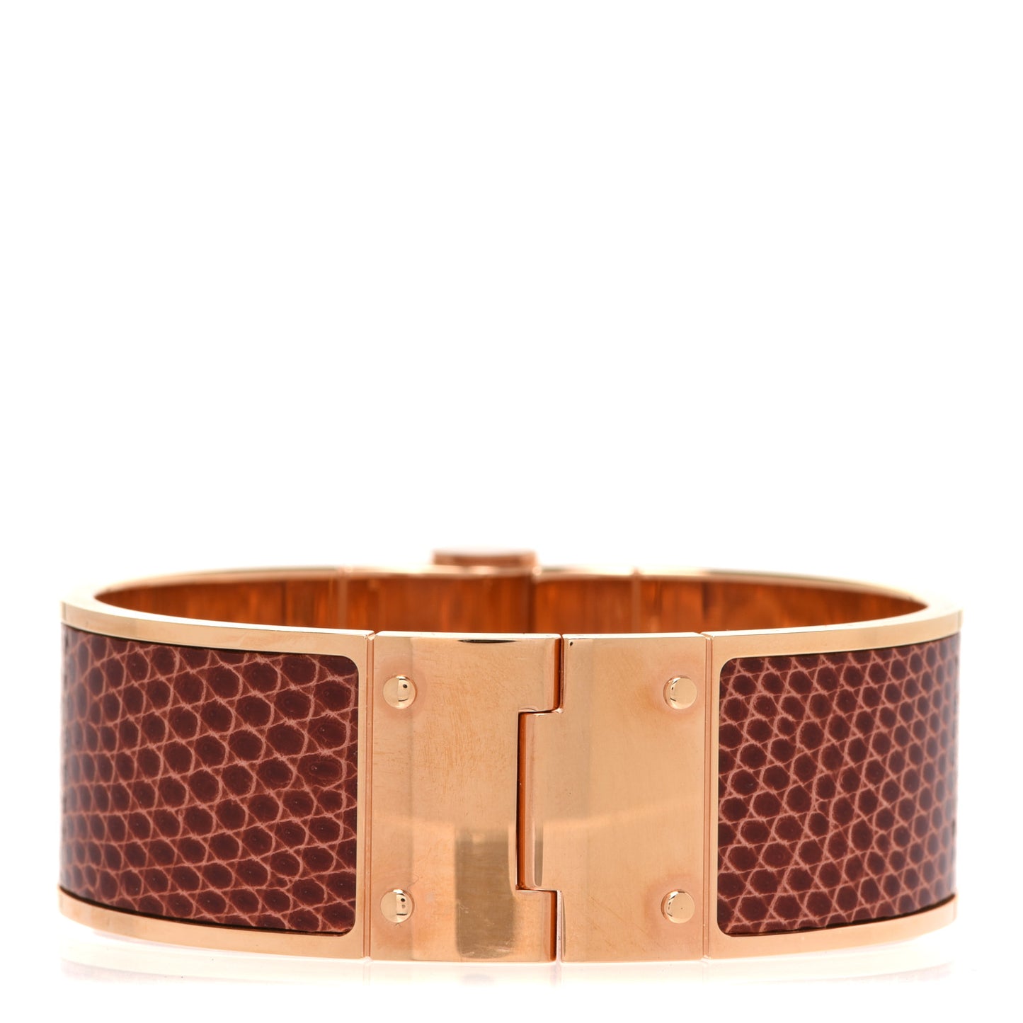 Lizard Charniere Uni Wide Hinged Bracelet S Etrusque