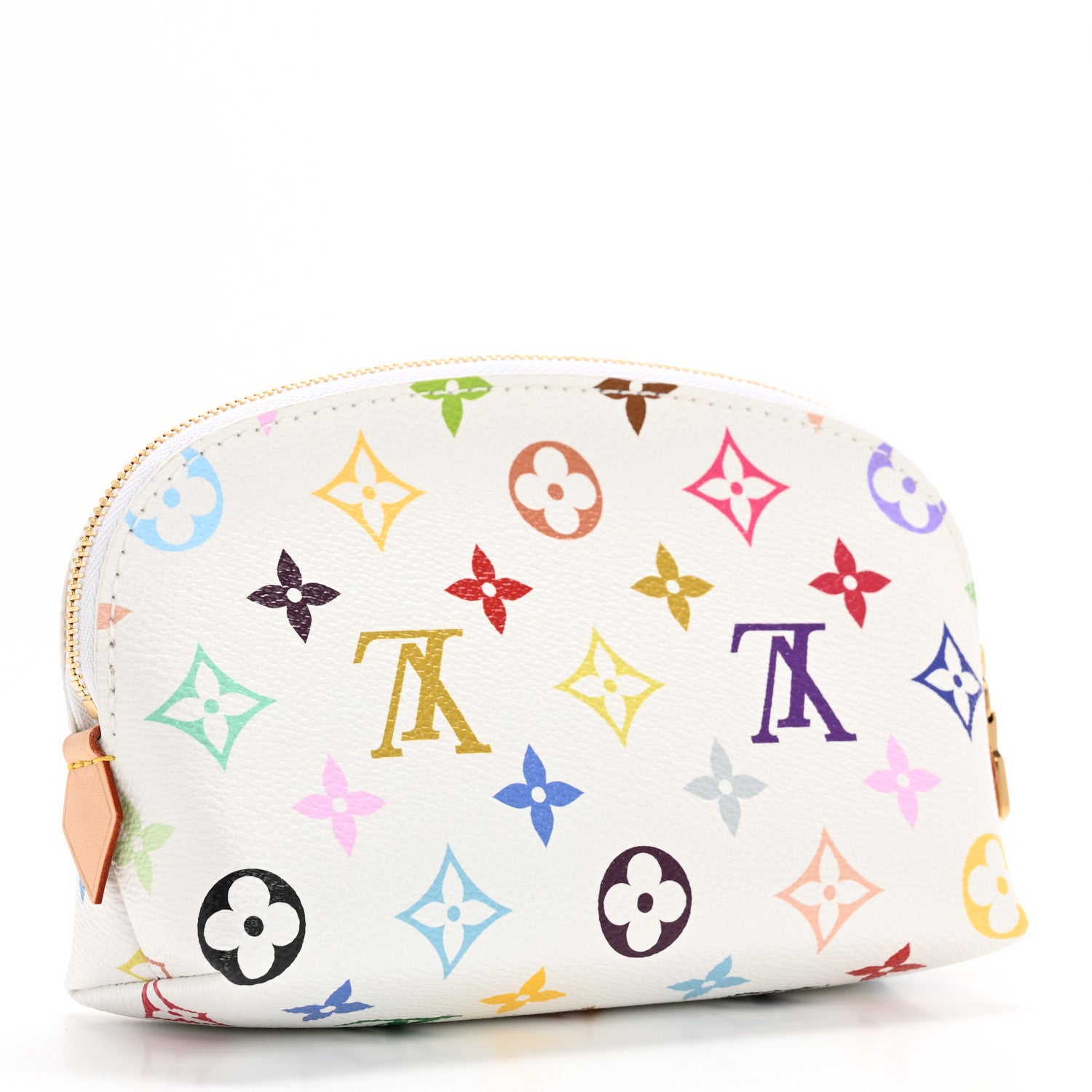 Louis Vuitton LV x TM Monogram Multicolor Cosmetic Pouch PM White 3 of 8
