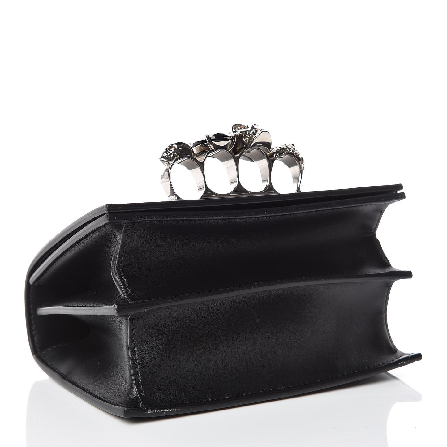 Calfskin Knuckle Crossbody Black