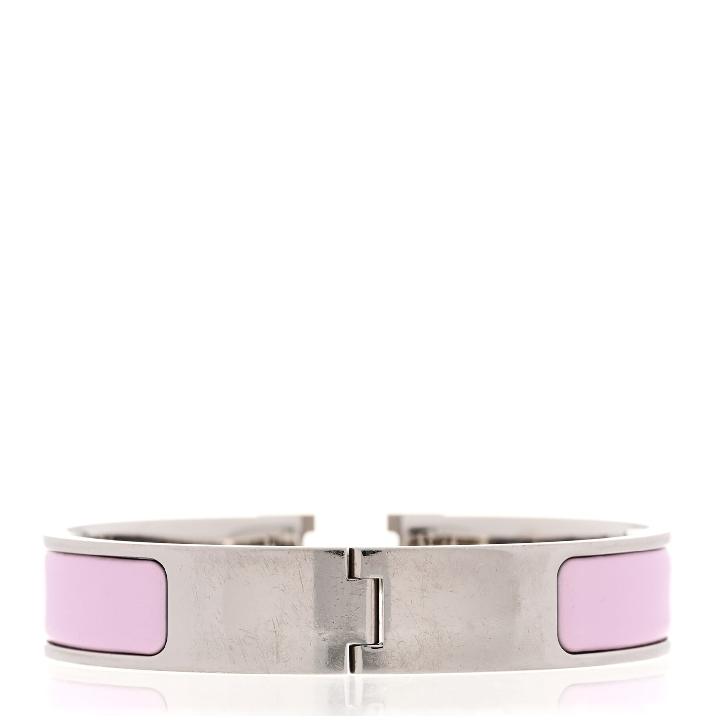 Enamel Narrow Clic Clac H Bracelet PM Rose Dragee