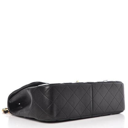 Chanel Lambskin Quilted Jumbo Single Flap Black 5 of 9