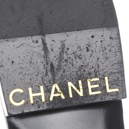Chanel Calfskin Quilted CC Chain Mules 39 Black 8 of 8