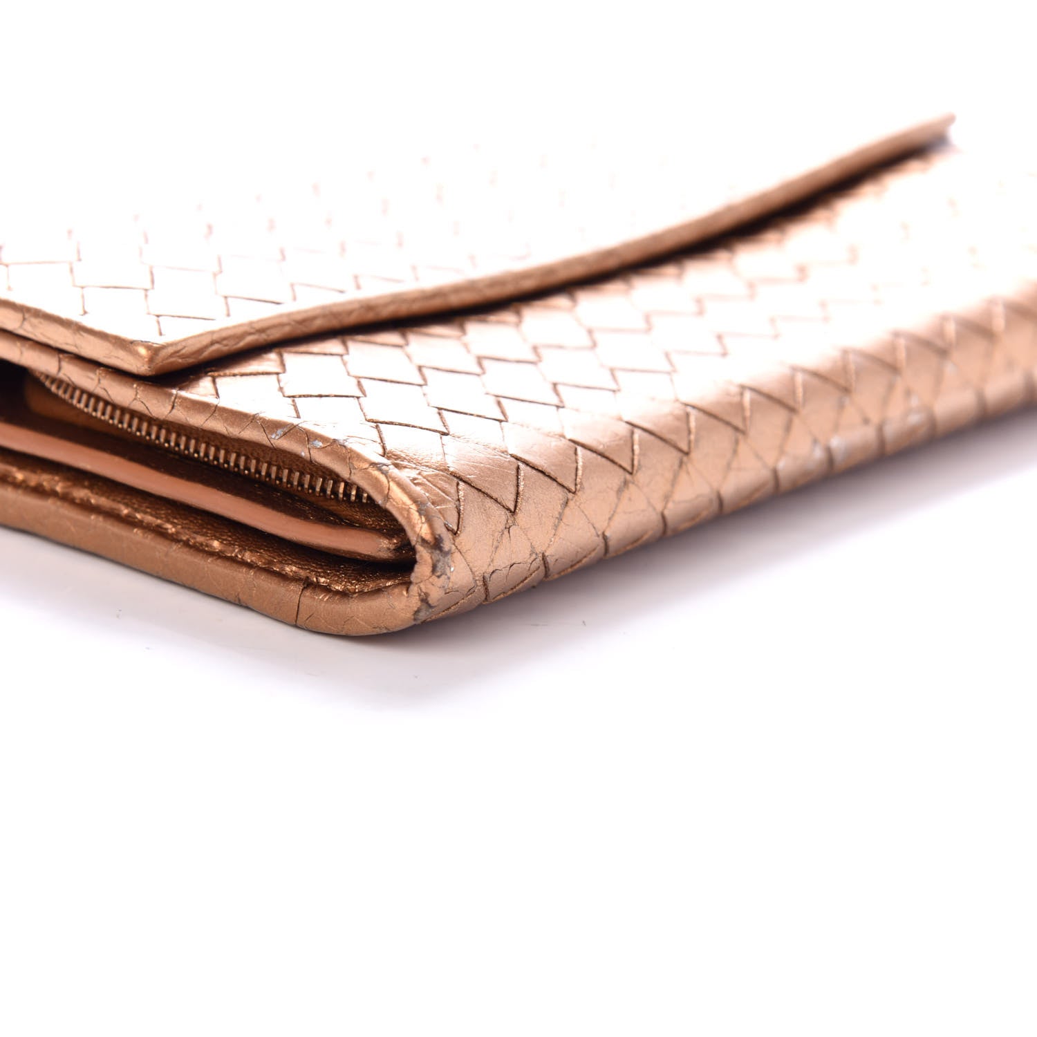 Bottega Veneta Nappa Intrecciato Continental Wallet New Bronze 7 of 8