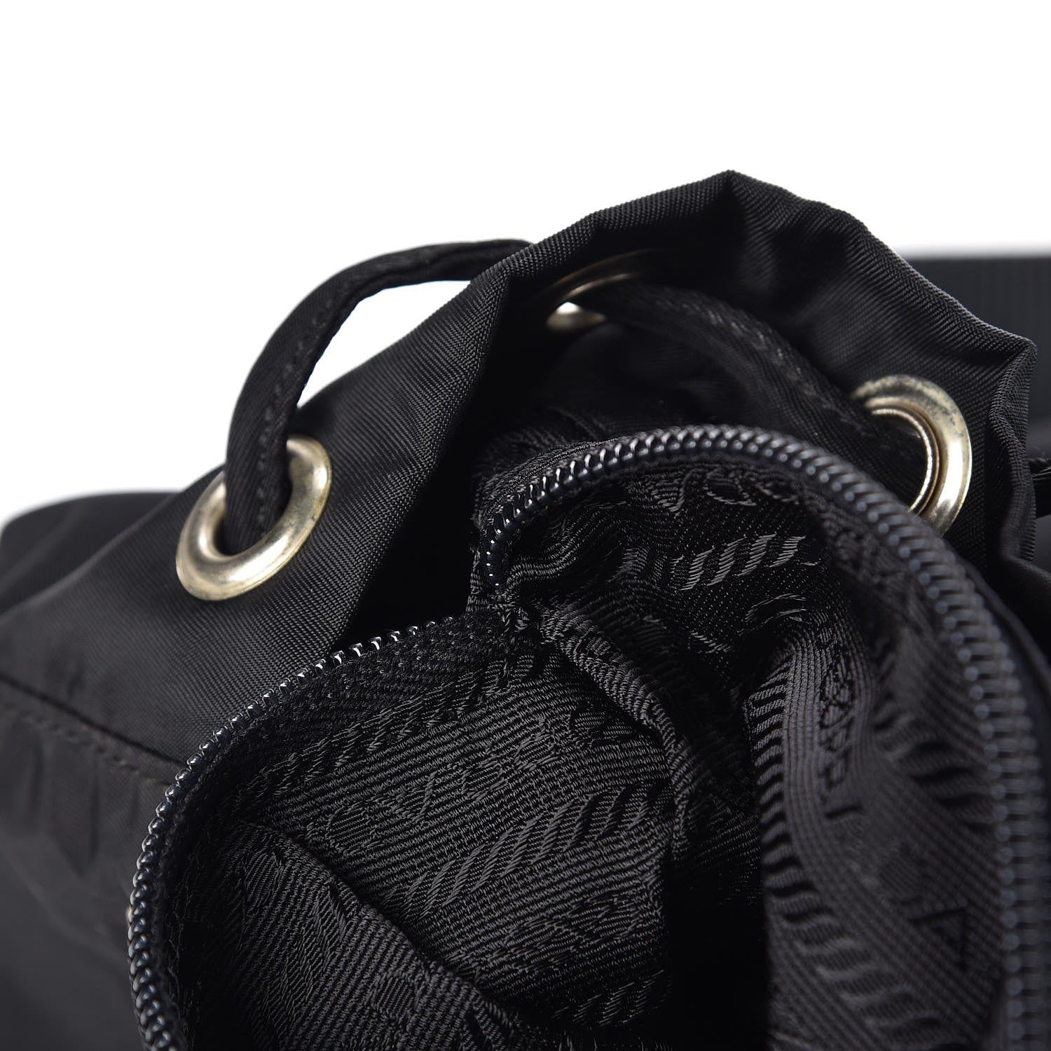 Prada Nylon Vela Small Backpack Black 8 of 8