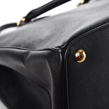Prada Saffiano Medium Galleria Double Zip Tote Black 12 of 15