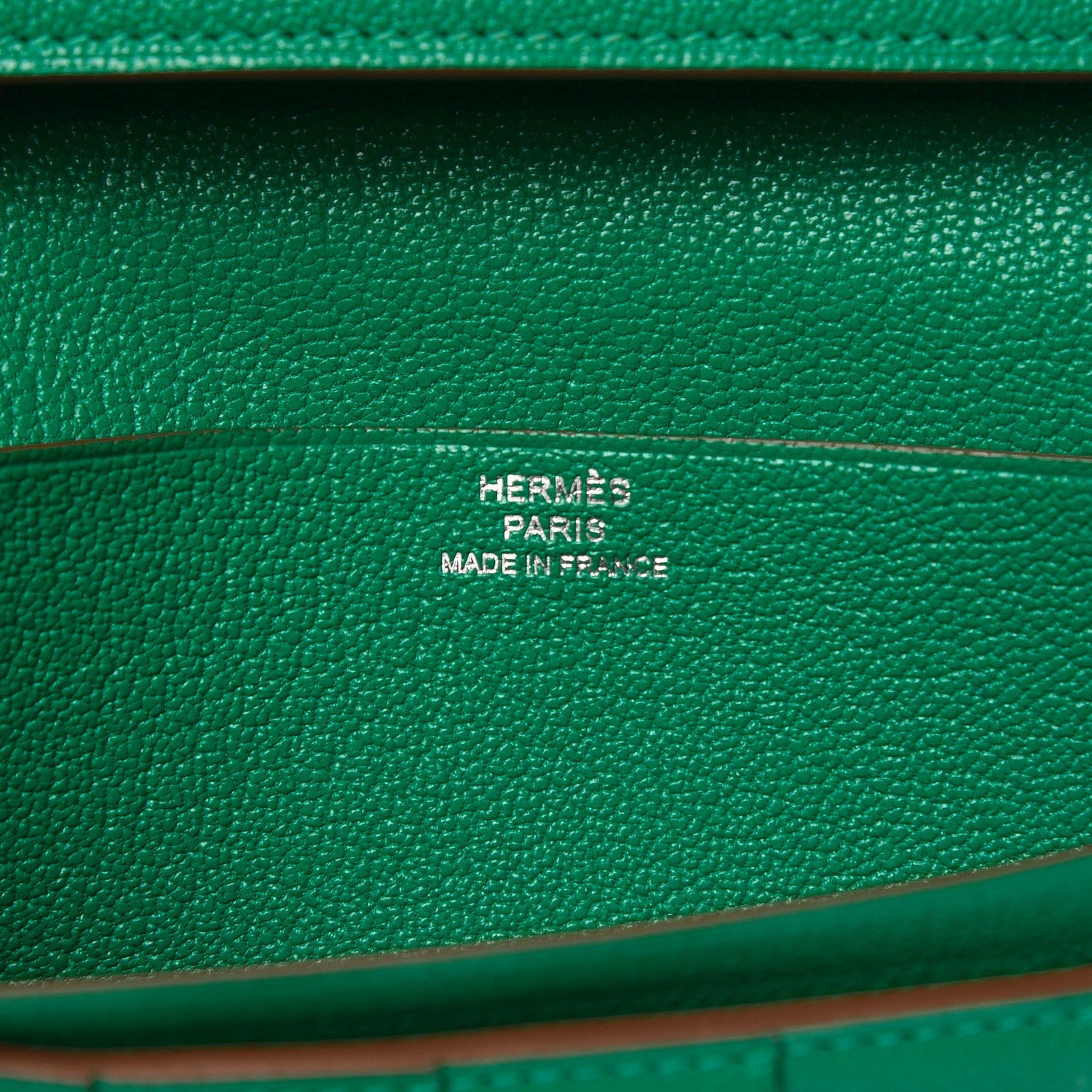 Hermes Chevre Mysore Bearn Gusset Wallet Menthe 6 of 9