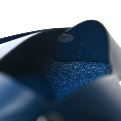 Hermes Epsom Calvi Card Case Bleu Saphir 6 of 8