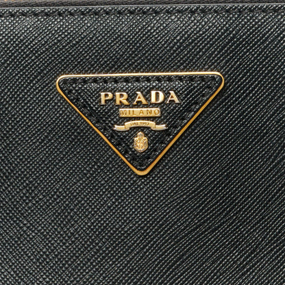 Prada Saffiano Small Galleria Double Zip Tote Black 9 of 15