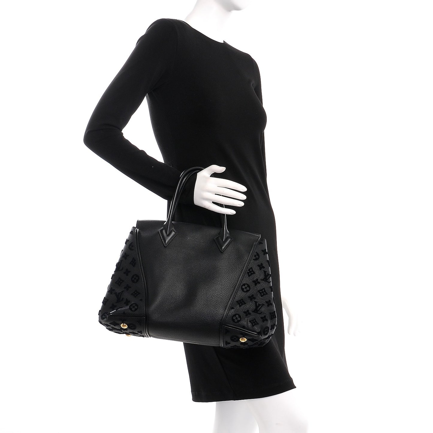 Veau Cachemire Tote W PM Black