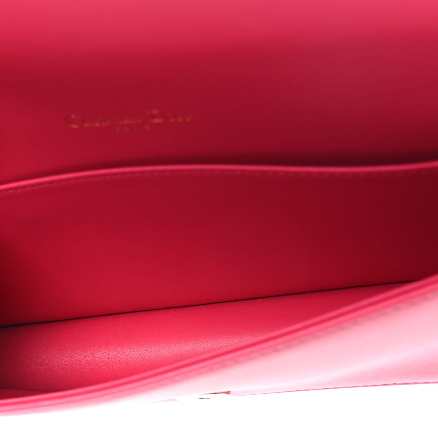 Lambskin Cannage Lady Dior Pouch Pink
