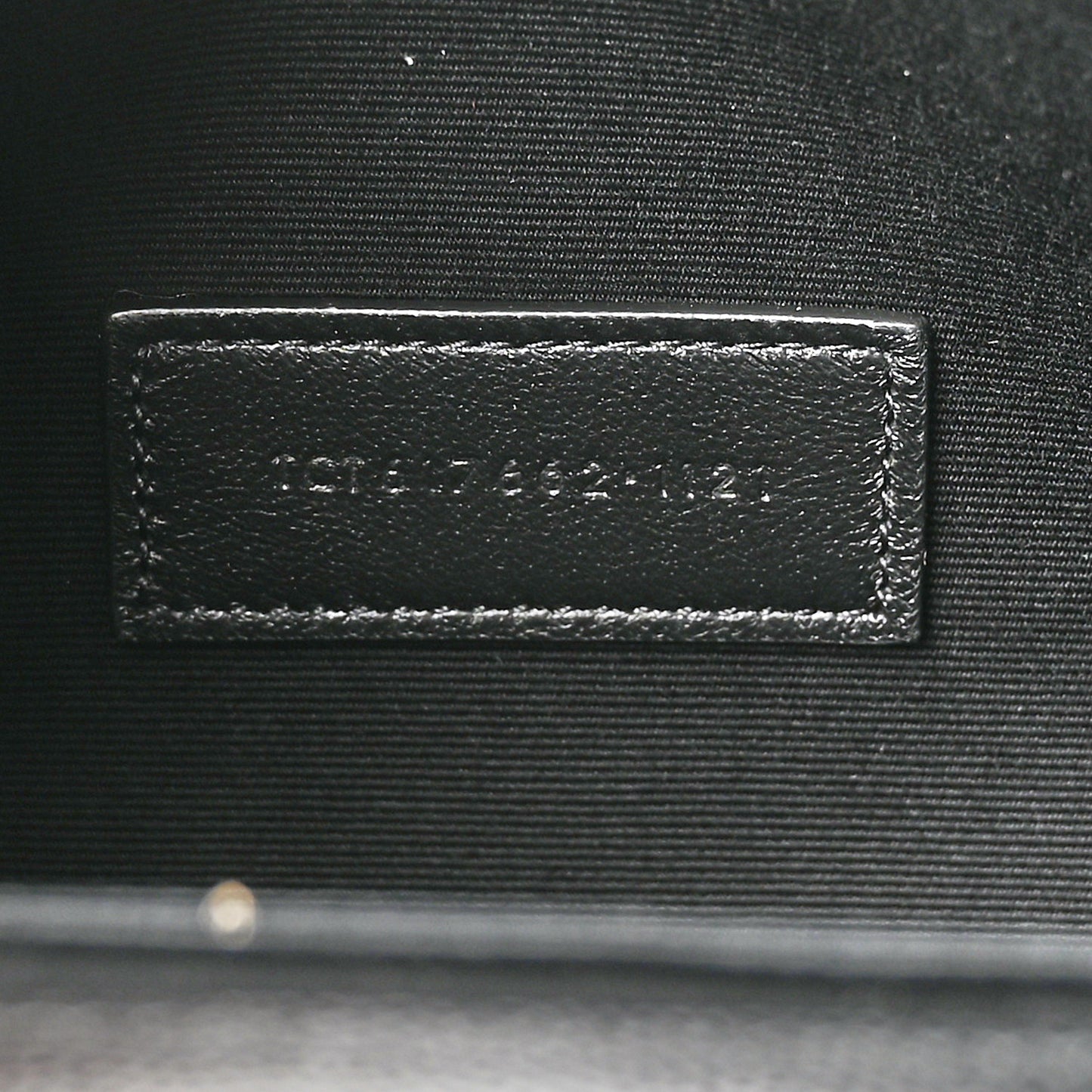 Grain De Poudre Matelasse Chevron Monogram Envelope Clutch Black