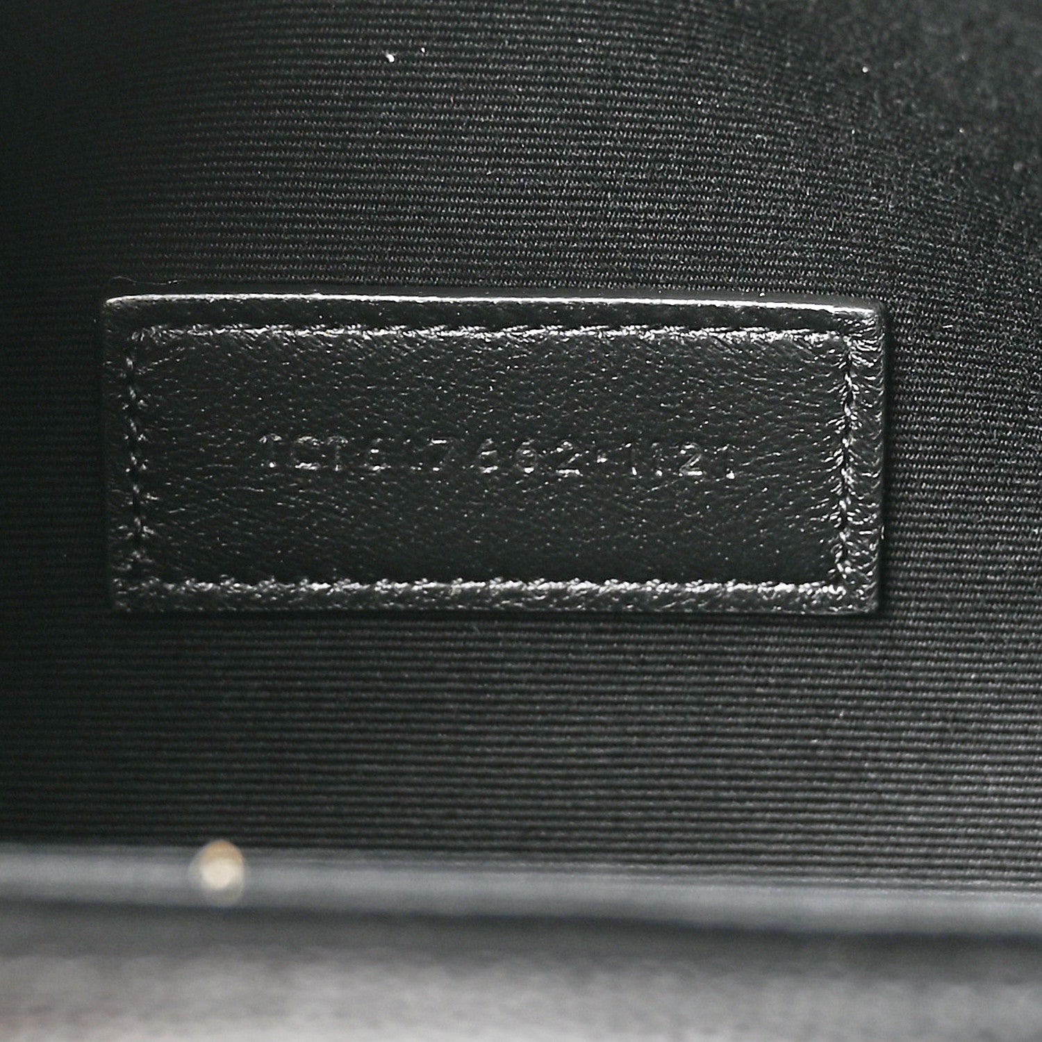 Saint Laurent Grain De Poudre Matelasse Chevron Monogram Envelope Clutch Black 7 of 9