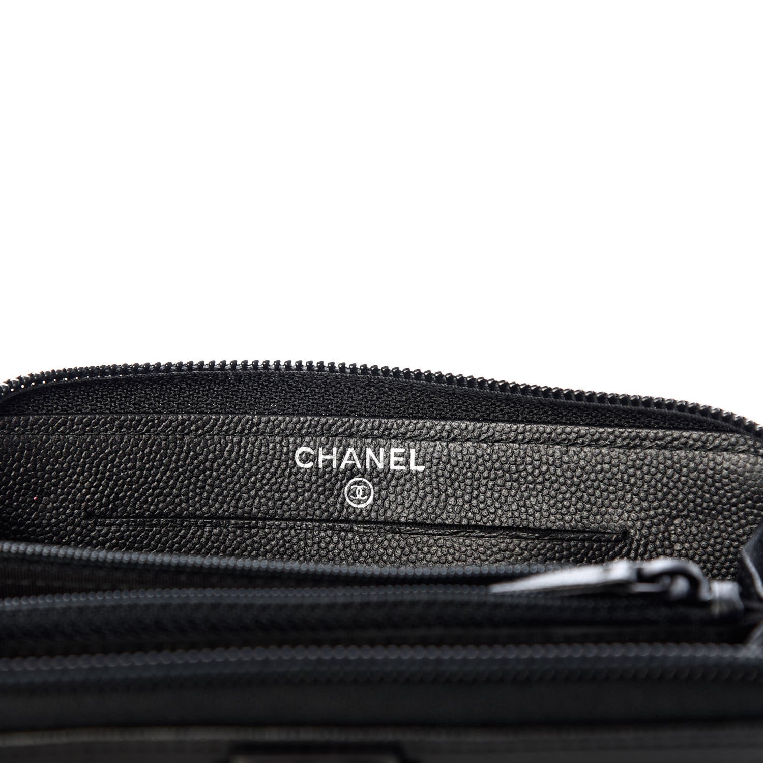 Chanel Caviar Quilted Small Boy Zip Around Wallet So Black 6 of 8