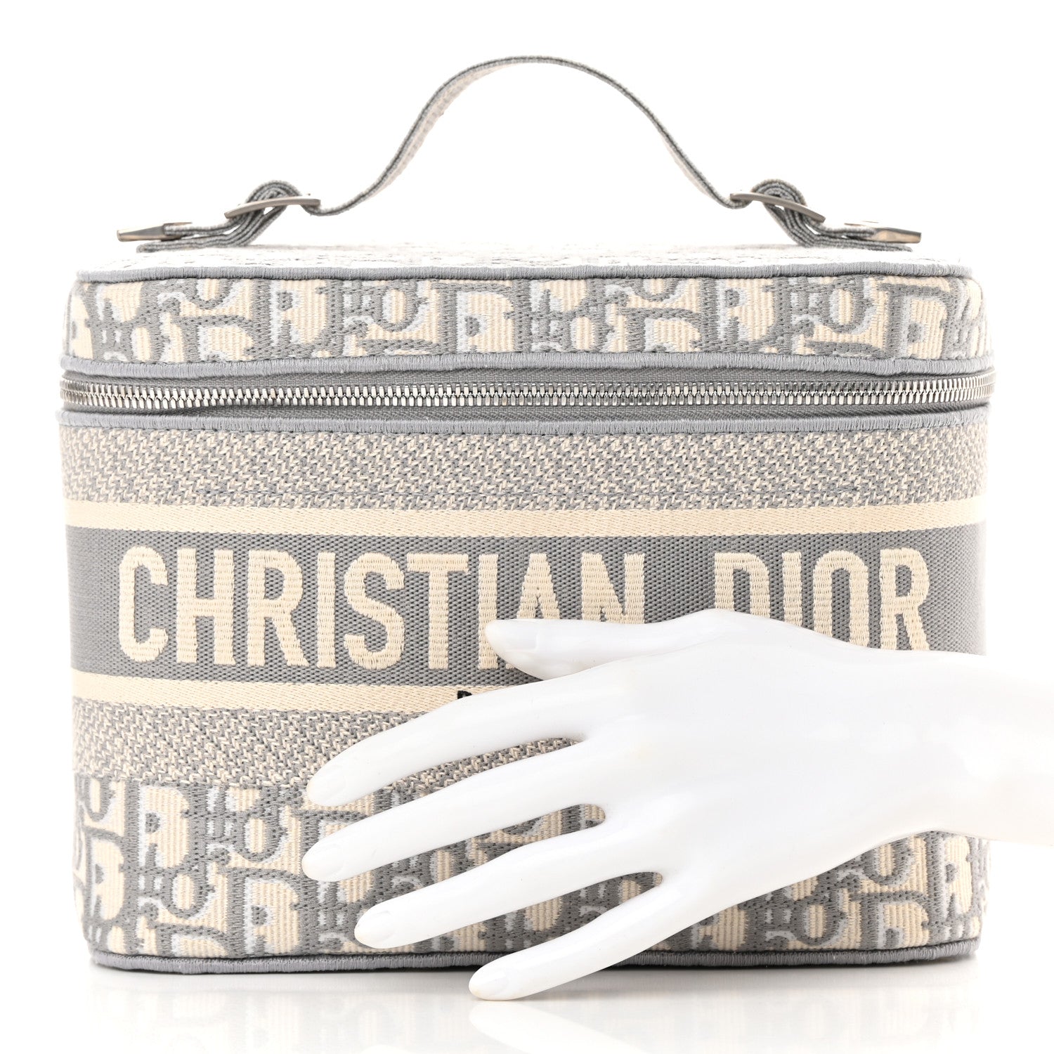 Christian Dior Oblique Diortravel Vanity Case Grey 2 of 12