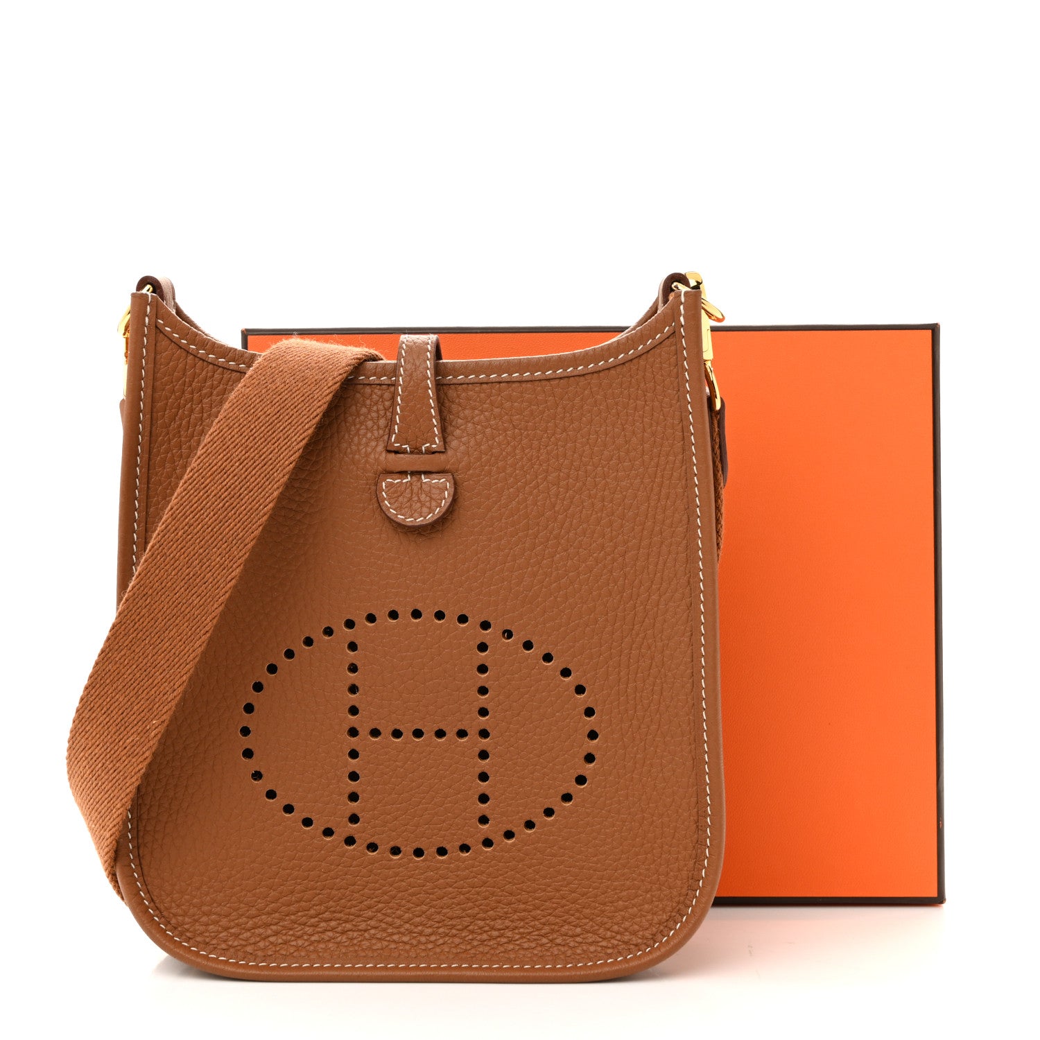 Hermes Taurillon Clemence Evelyne TPM Gold 13 of 13