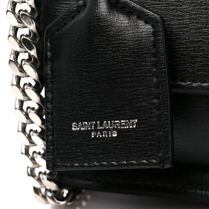 Saint Laurent Calfskin Medium Monogram Sunset Black 9 of 13