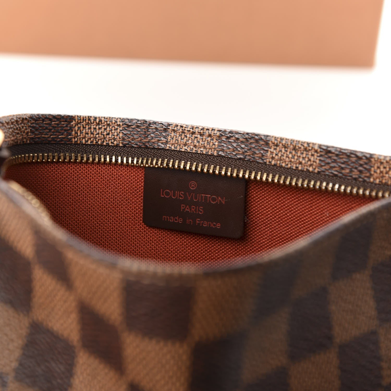Louis Vuitton Damier Ebene Navona Pochette Accessories 6 of 11