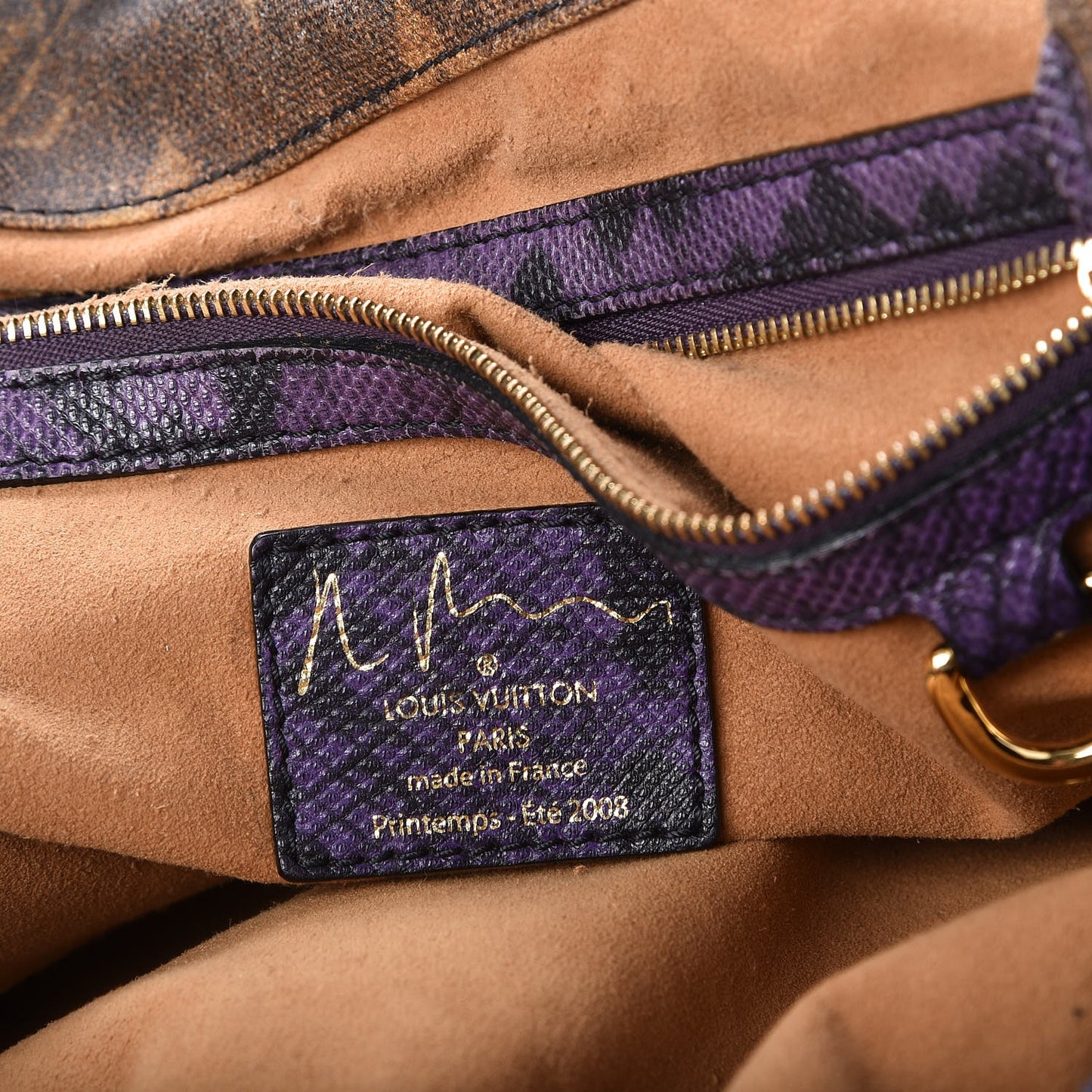 Monogram Karung Heartbreak Jokes Tote Violet