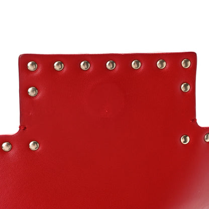 Valentino Garavani Calfskin Rockstud Flap Shoulder Bag Rosso Valentino 9 of 10