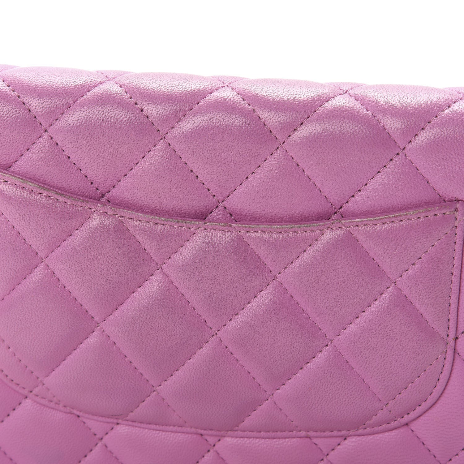 Chanel Lambskin Quilted Wallet On Chain WOC Purple 4 of 16
