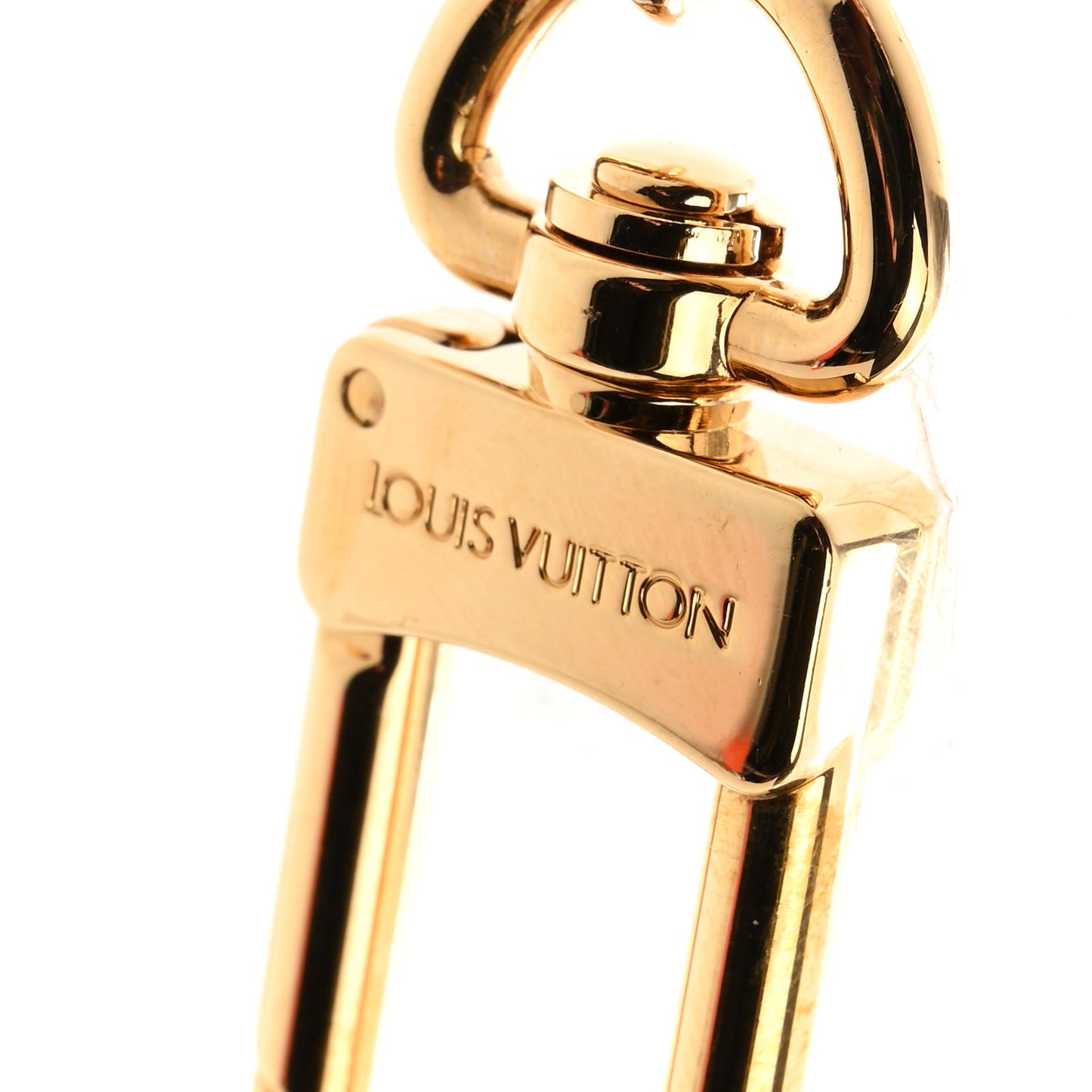 Brass Monogram Blooming Flowers Bag Charm Key Holder Rose Ballerine