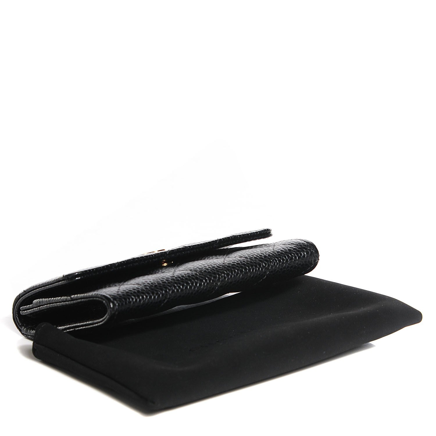 Chanel Caviar Quilted Flap Card Holder Black 4 of 9