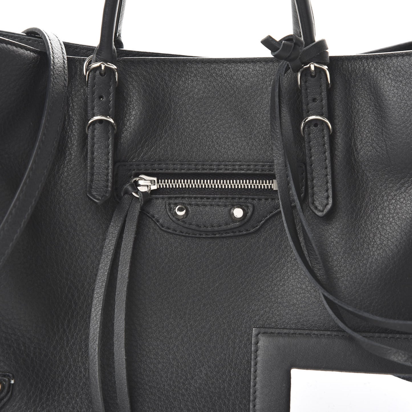 Veau Papier A6 Zip Around Tote Black