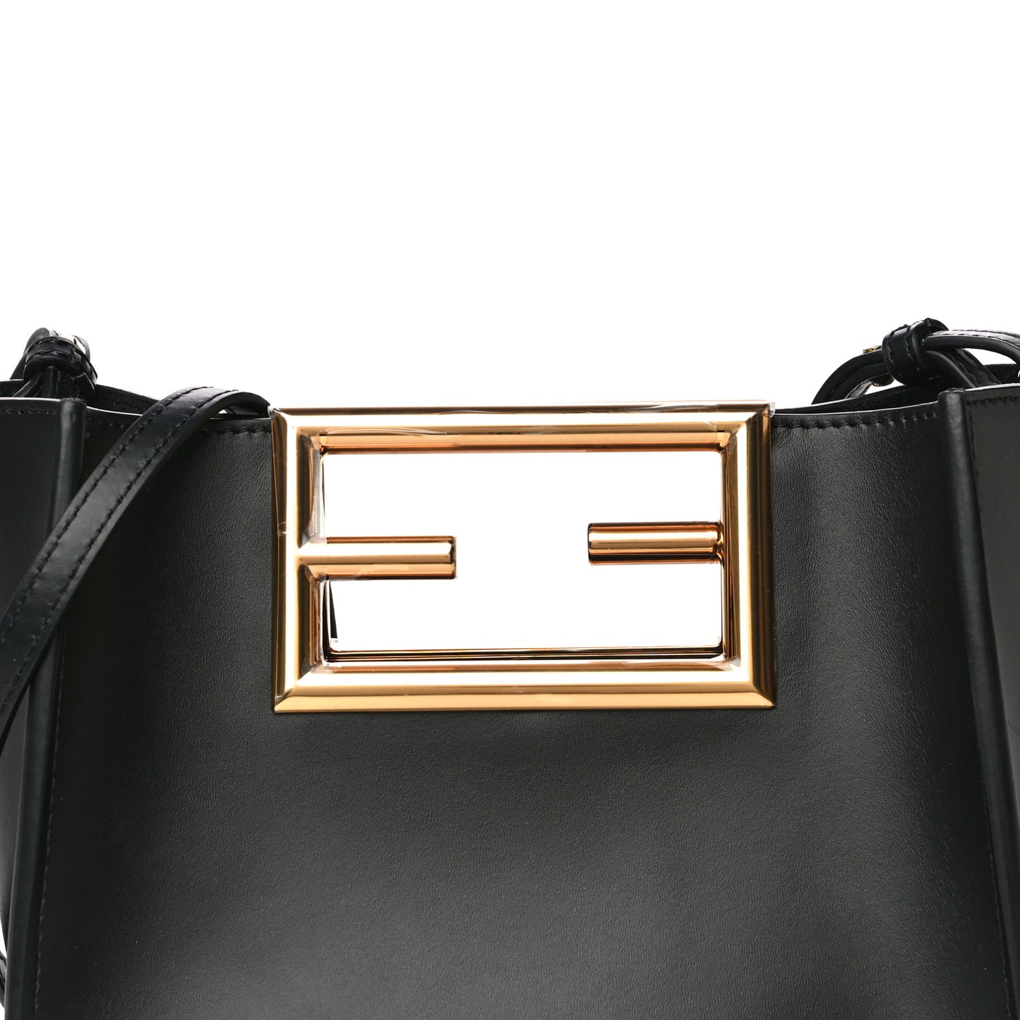 Vitello King Small Fendi Way Tote Black