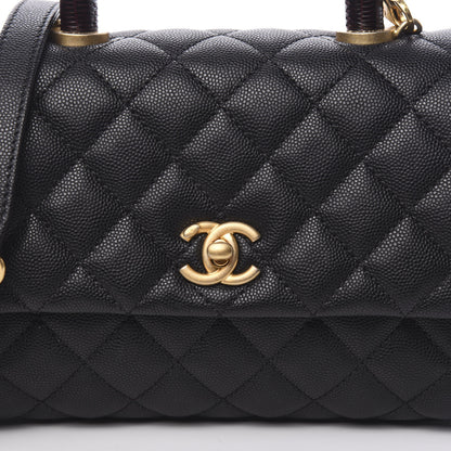 Chanel Caviar Quilted Mini Coco Handle Flap Black 7 of 10