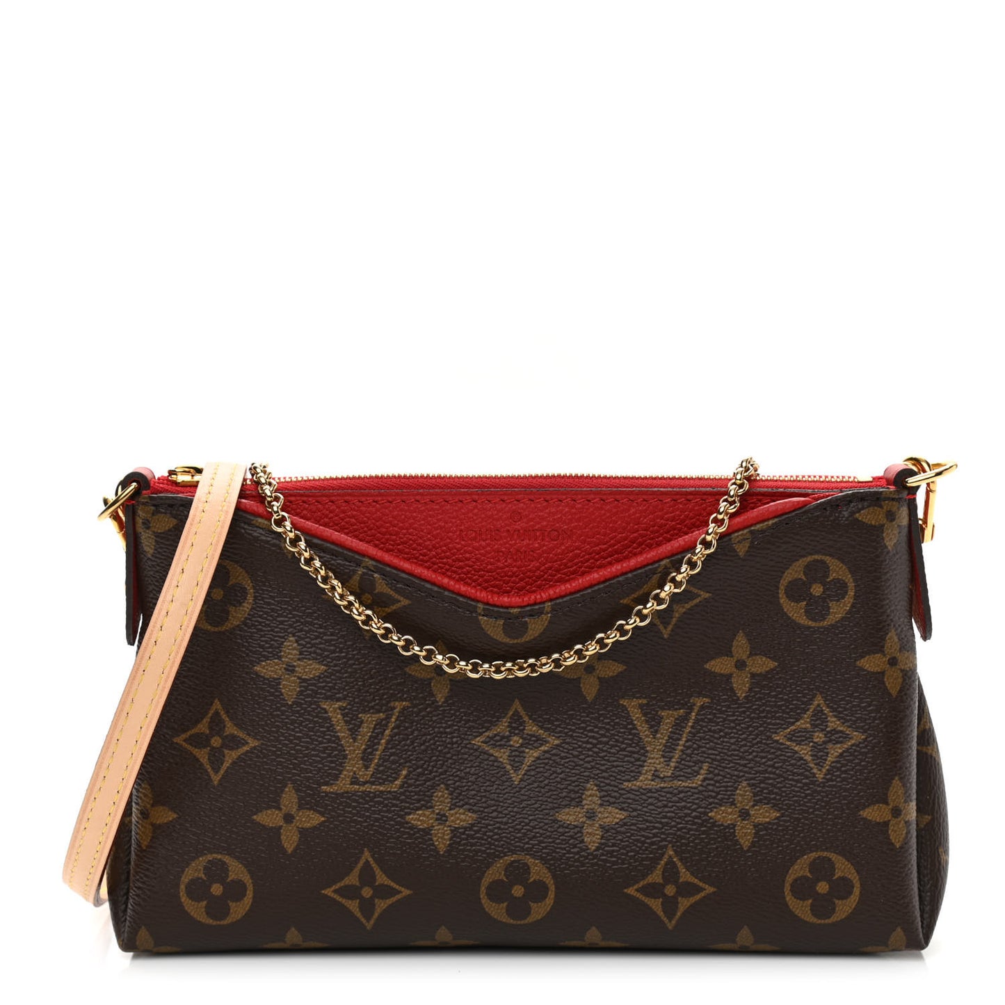 Monogram Pallas Clutch Cherry